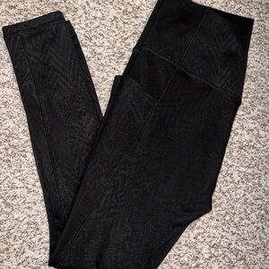 Athleta black Salutation Stash Pocket II 7/8 Tights